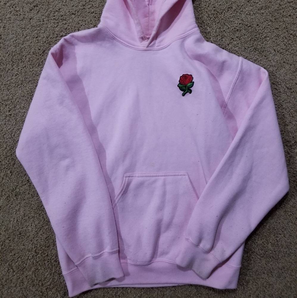 Artist Union pink rose hoodie